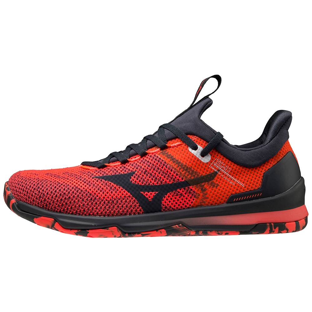 Scarpe da Ginnastica Mizuno TC-11 Uomo - Rosse/Nere - 25470-KXSJ